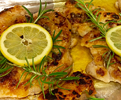 Lemon Rosemary Pounded Chicken